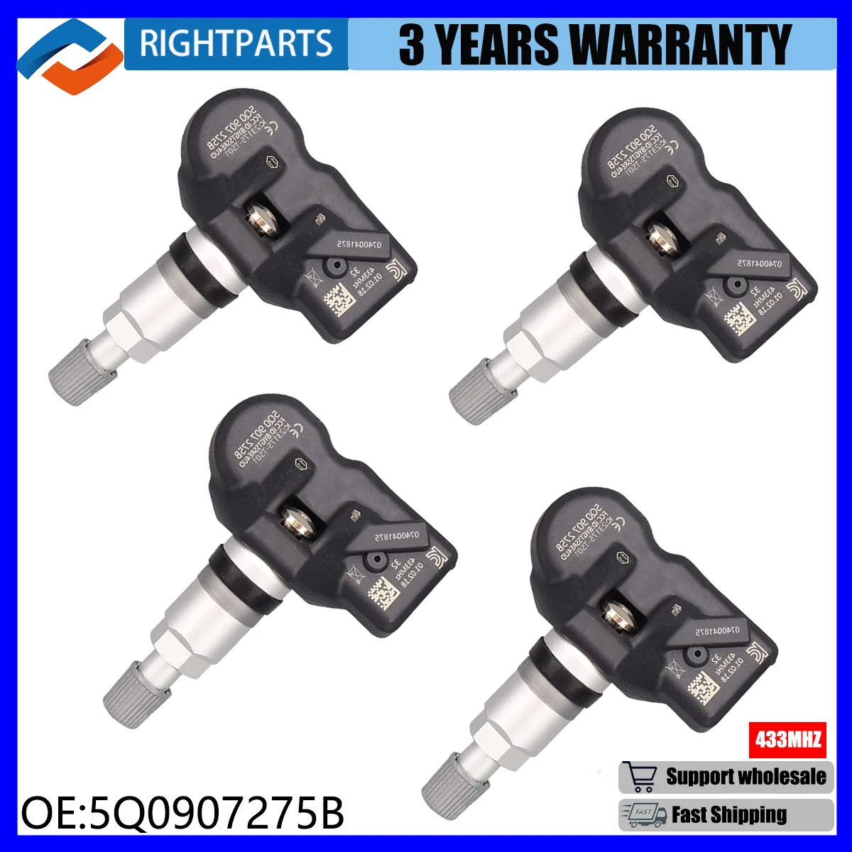 

TPMS 5Q0907275B система мониторинга давления в шинах 5Q0907275 для Audi RS3 Bentley Bentayga Porche Volkswagen Beetle Golf Eos