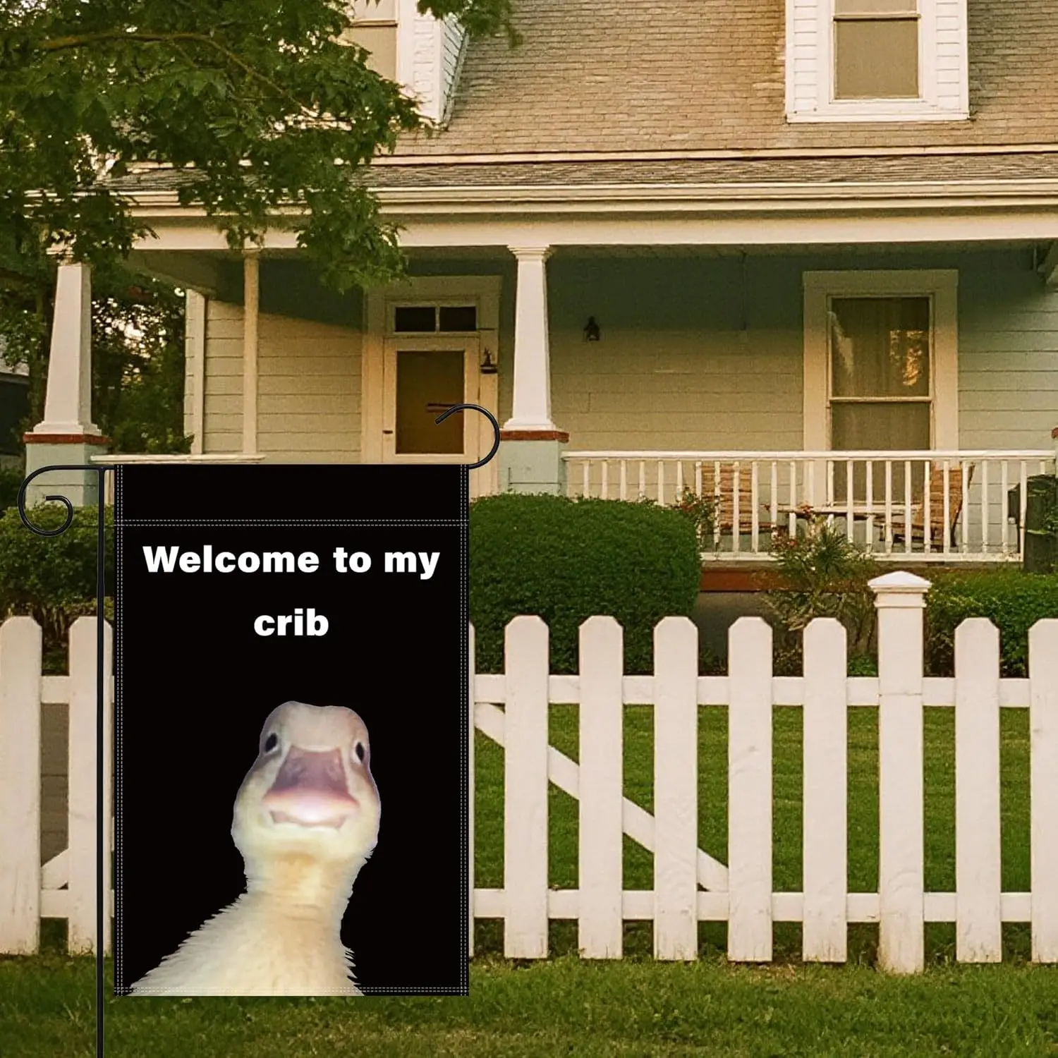 Welcome to My Crib Garden Flag 12x18 Inch Flag Double Sided Welcome Home Funny Tapestry Outdoor Garden and Porch Deck Garden zzo