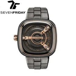 SEVENFRIDAY Watch M Series Automatic Mechanical Watch Fashionable Large Dial Men's Watch M2/02M Steel Belt Model sevenfriday