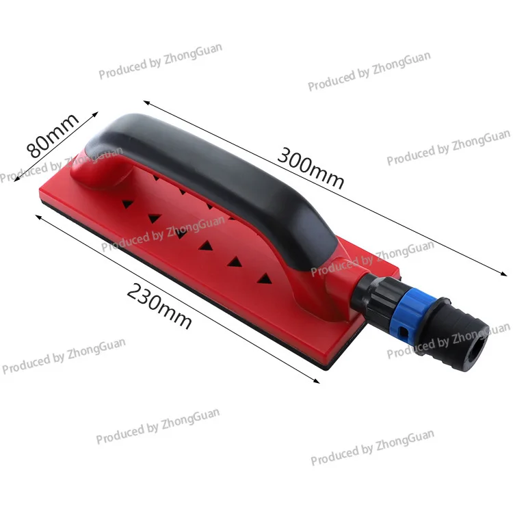 Square Dust-Free Hand Grinding Board for Dust-Free Dry Grinder, Manual Grinding Board with Mesh Sand for Polishing