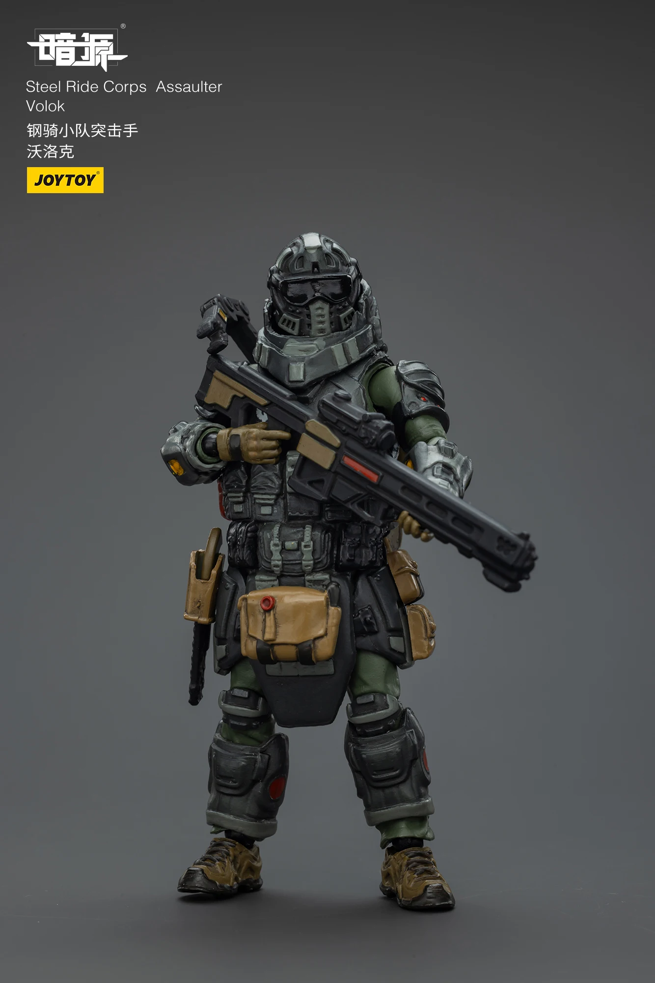 【Tersedia】JOYTOY Dark Source Steel Ride Corps Assaulter Volok 1/25 Action Figure Soldier Toys