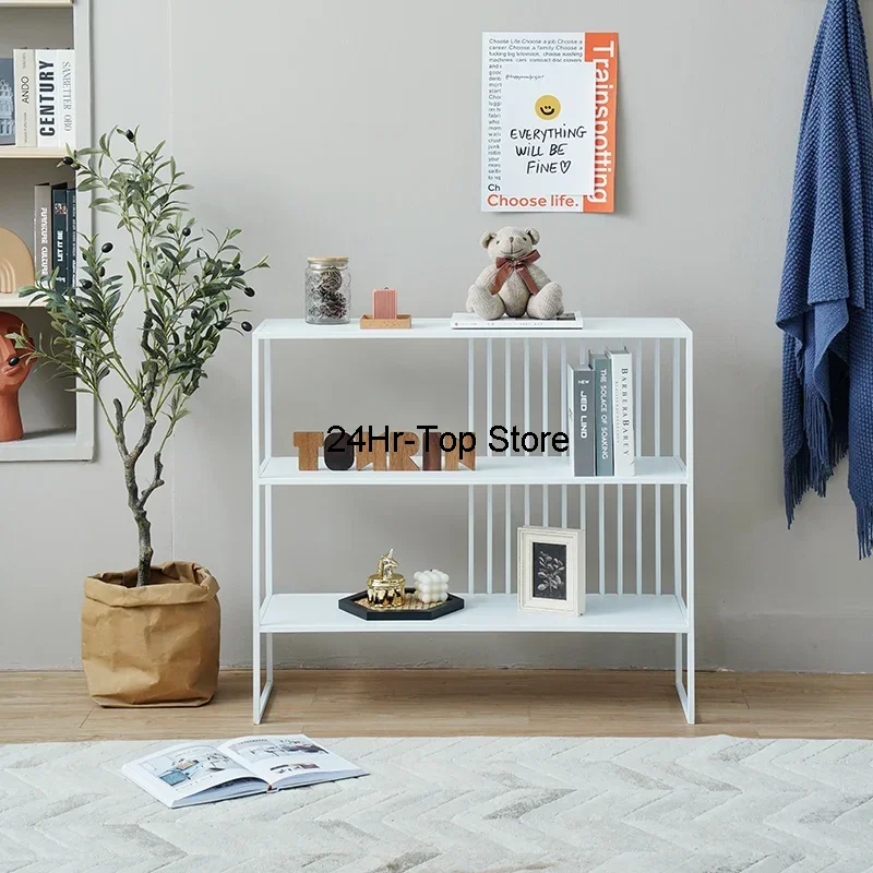 Ferro Multi-Layer Storage Rack, Sala de estar, Piso de Teto, Varanda Canto Rack, Display Rack, Estante Porch Partition