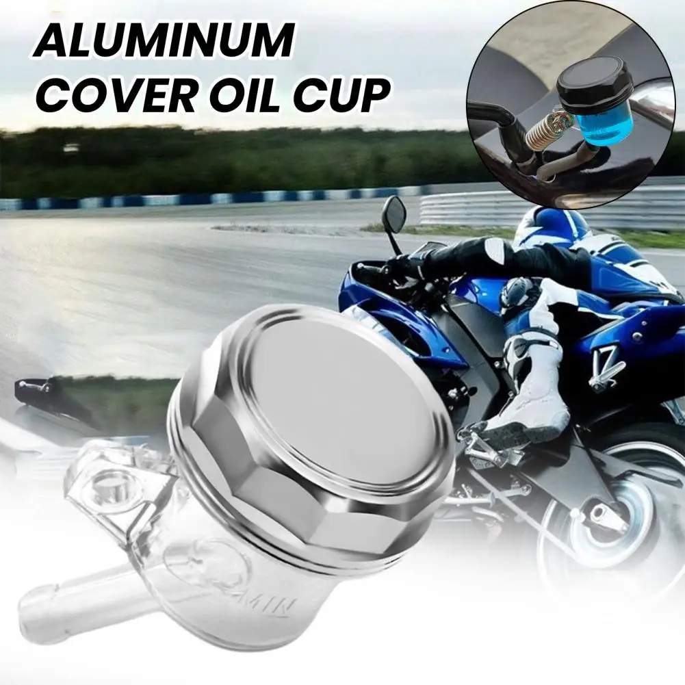 Motorcycle Oil Lid Easy to Use Oil Cup Universal Motorcycle Aluminum Lid Oil Cup Rear Brake Pump Fluid Reservoir for Modified