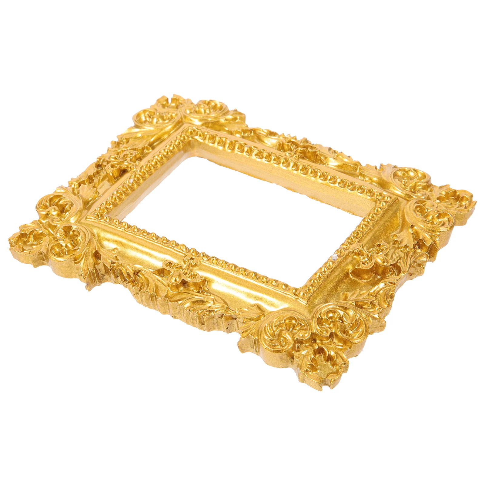 Whimsical Decor Mini Photo Frame Wedding Resin Picture Regency Golden Table Decoration Elderly