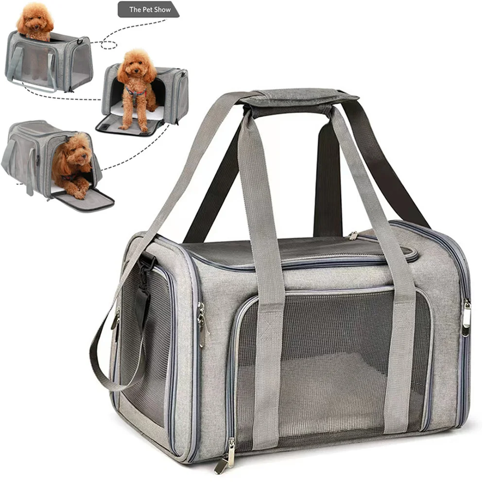 

Portable Pet Carriers Shoulder Bag Handbag Small Cats Dogs Outdoor Travel Breathable Carrier Cat Dog Cross Body Top Handle Bags