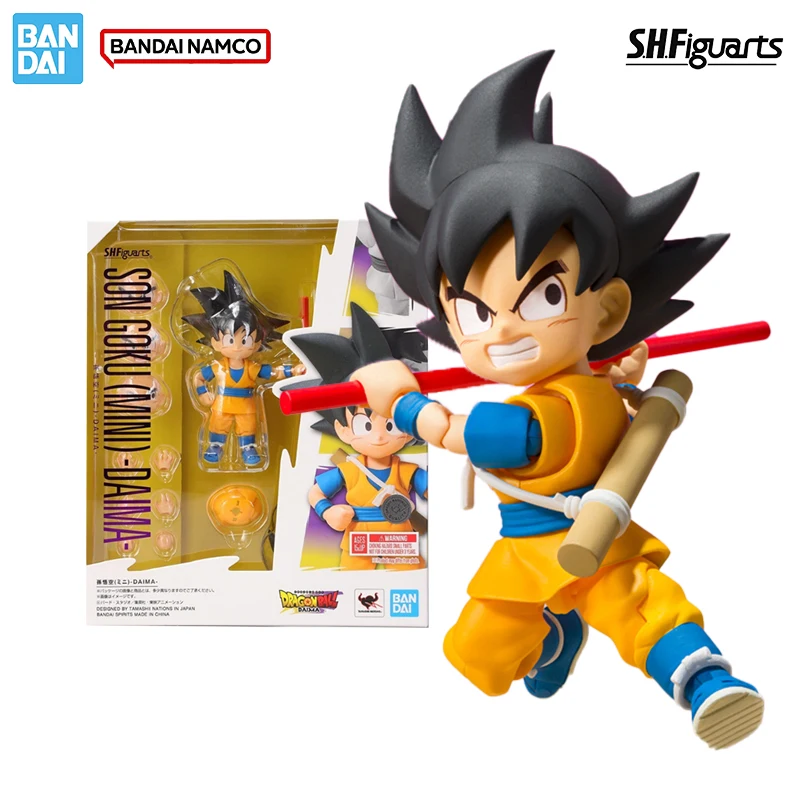 

Bandai Genuine Dragon Ball S.H.Figuarts SHF Son Goku (MINI) DAIMA Action Figures Anime Toys Pvc 7CM Boxed Model Gifts for Kids