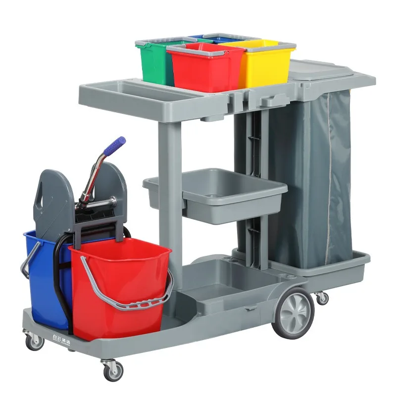 

Тележка для чистки Многофункциональная тележка для чистки собственности Специальная тележка для чистки Тележка для хранения инструментов в отеле Ящик для хранения