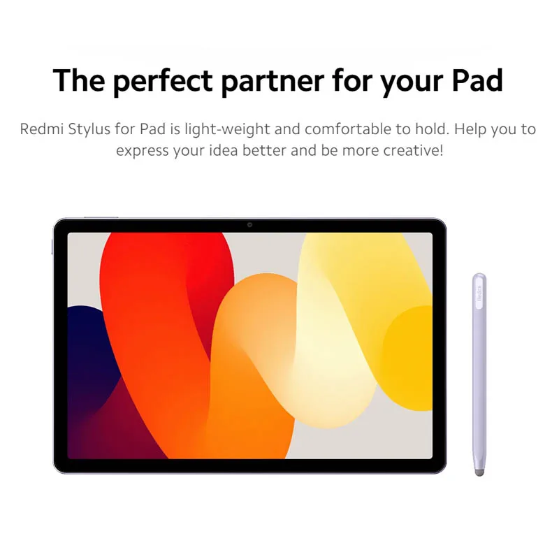 قلم Xiaomi Redmi Graffiti Stylus بدون شحن ولا يزوج مناسب لجهاز Redmi Pad SE Tablet تعلم رسم قلم شاشة اللمس