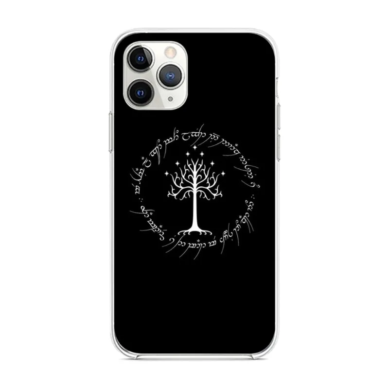 Lord of Rings Luxury Phone Case for iPhone 14 13 12 11 XS X 8 7 6 Plus Mini Pro Max SE 2022 Clear Phone Cover Funda