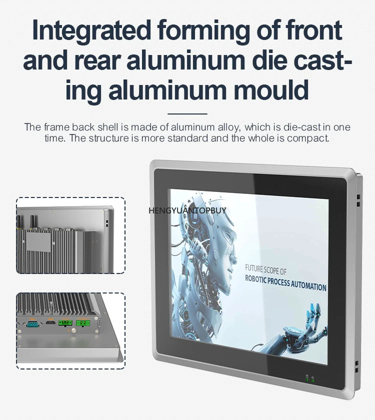 Touch Screen Panel Industrial Pc 10.4 12.1 15 17 19 Inch LCD Panel PC Wall Mount Windows  Industrial Panel Pc