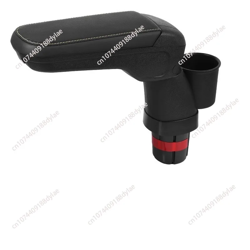

Leather Car Center Console Organizer w/Water Cup Holder - Compatible Tiltable Design | Non-Slip Storage
