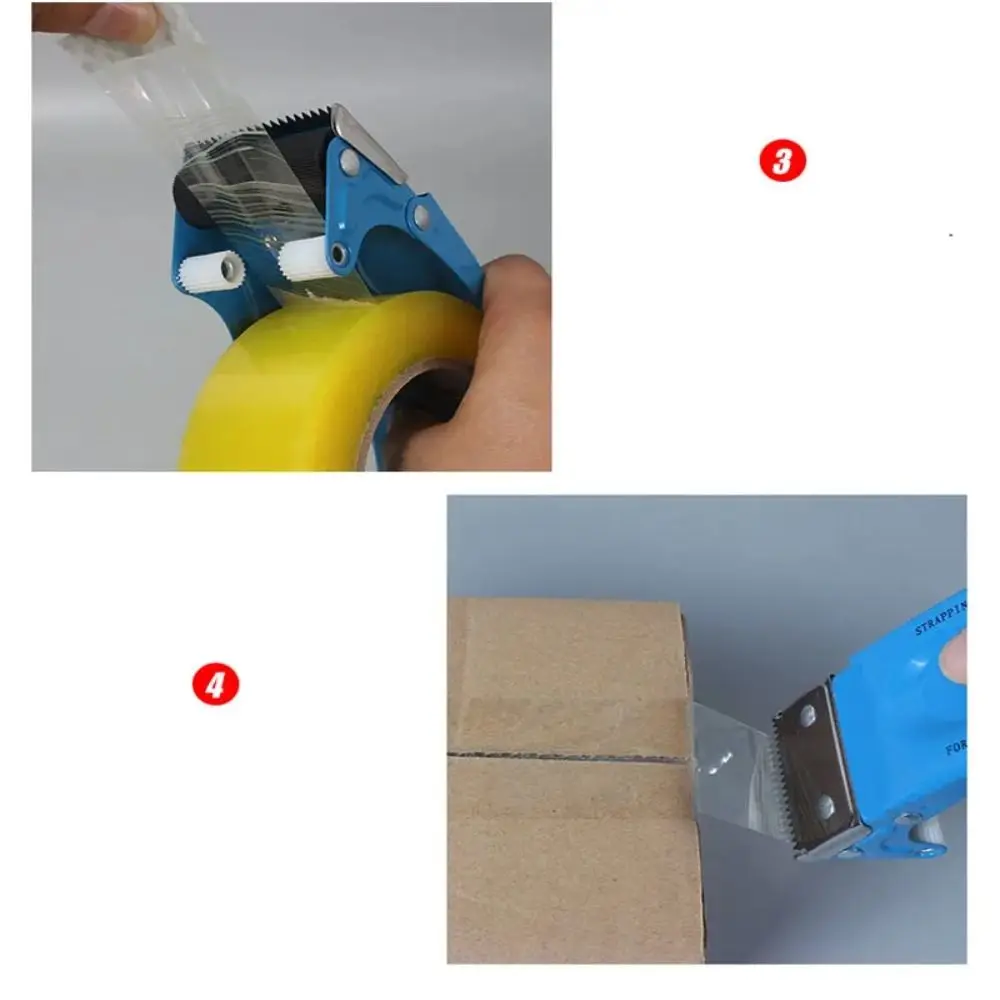 Upgraded 5/6cm Packing Tape Dispenser Anti-rotation Handheld Tape Holder Reusable Replaceable Carton Sealer Packer