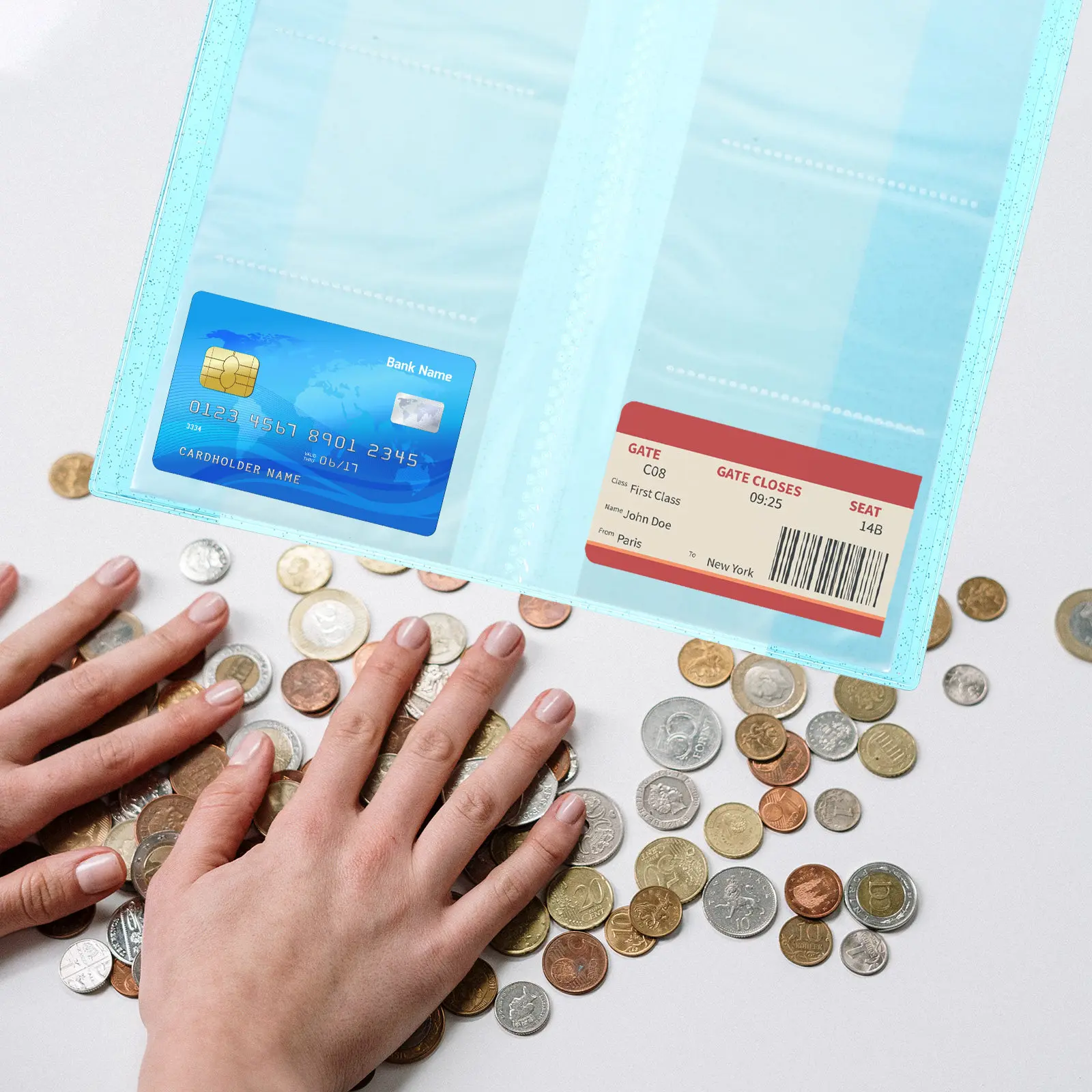 Jelly Photo Album – Portable Multi-Functional Ticket & Business Card Organizer with Large Capacity for Travel & Memory