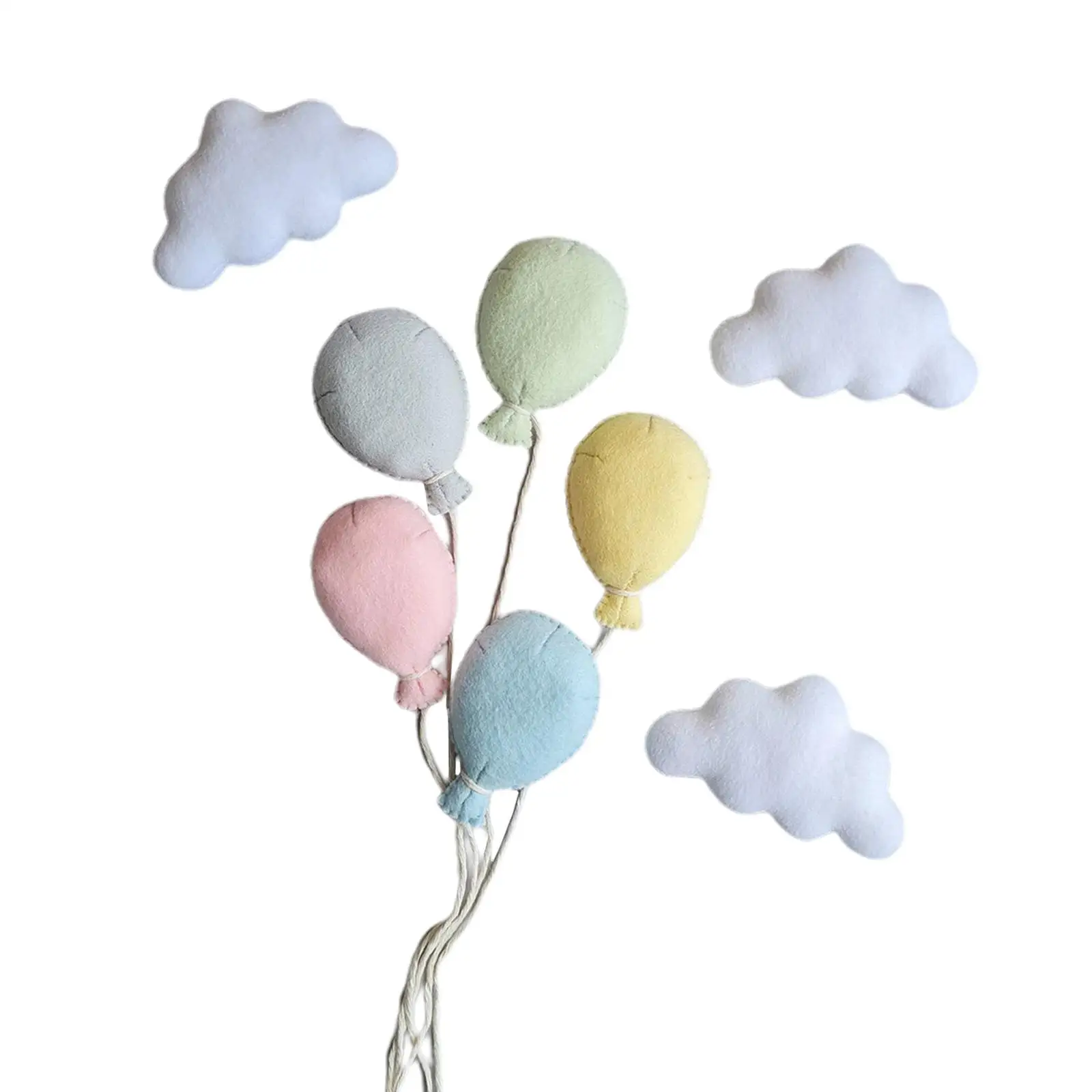 8x Newborn Photo Props Backdrops Decoration Plush Accessories Soft 3 Clouds Breathable Photo Photograph Baby Photography Props