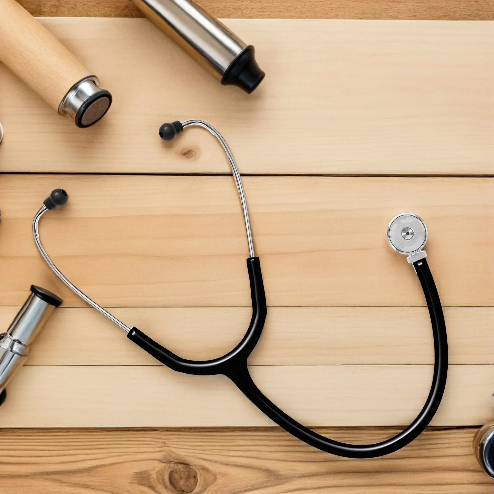 

Stainless Steel Stethoscope Replacement Head Diaphragm Kit High Precision Sound Transmission Easy Assembly Nursing Diagnostic