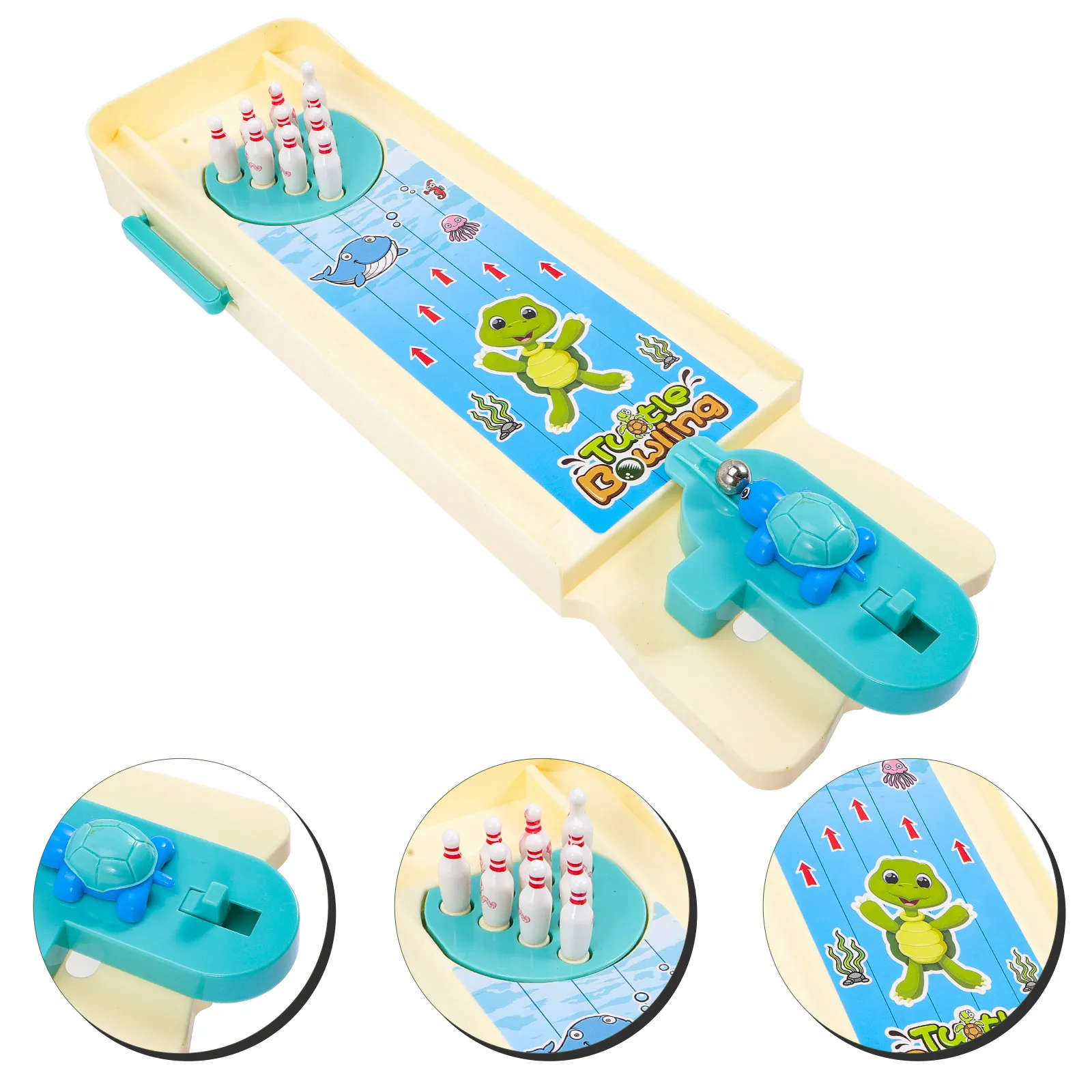 

1Set Plastic Bowling Set for Kids Indoor Play Enhance Interest Attractiveness Educational Significance Bowling Ball Polish