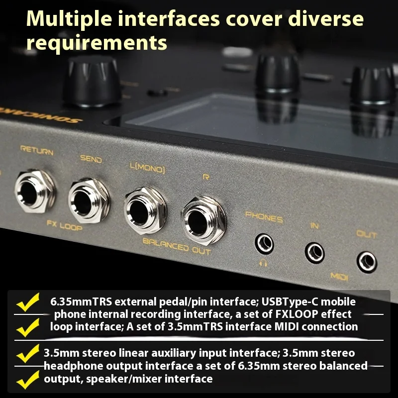 SONICAKE Matribox II Electric Guitar Amp Custom Modeling Multi-Effects Processor FX Loop MIDI Stereo IR USB AUX In Metal Shell