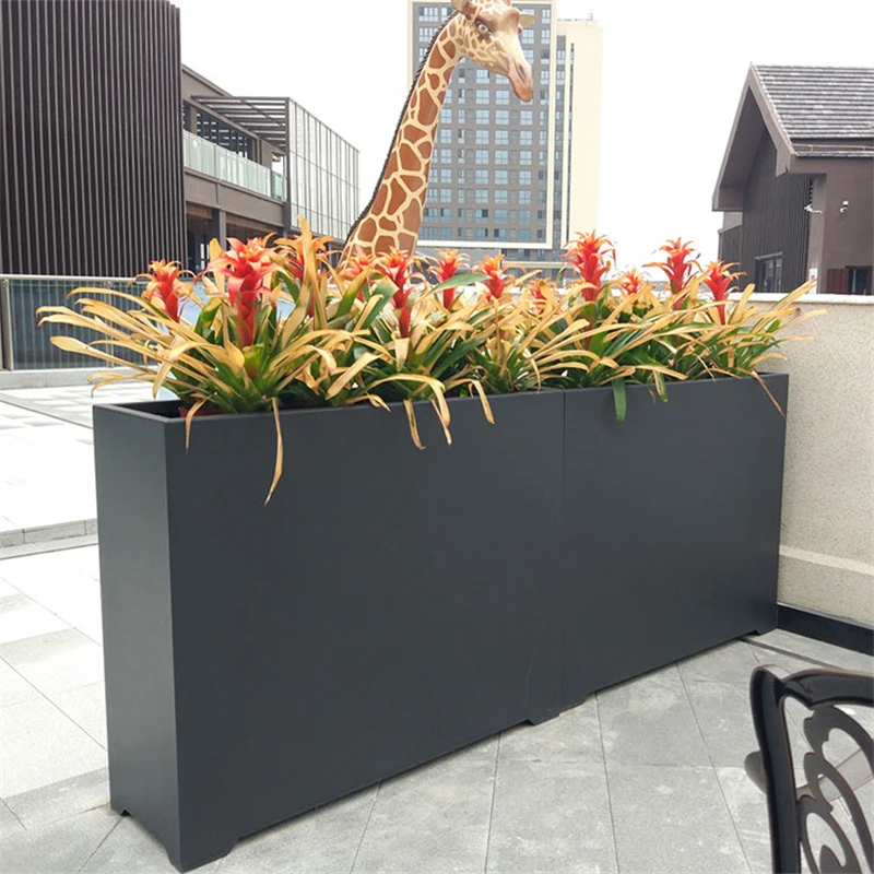 صندوق زراعة مستطيل طويل جديد احترافي 2025 في الهواء الطلق #4