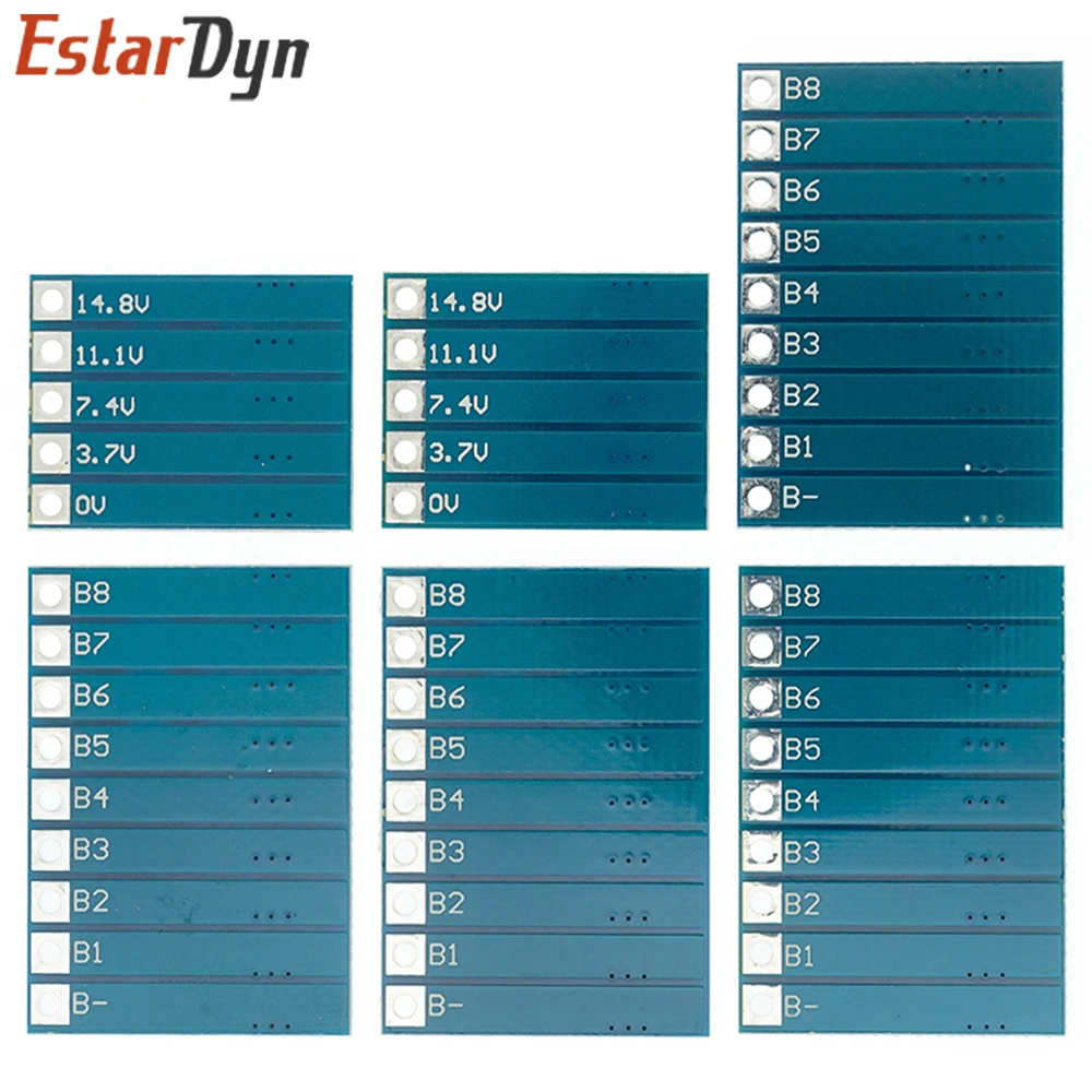 Estardyn 3S-8S Li-ion LiPo Battery Balancer Board 11.1-33.6V Equalizer for DIY Battery Pack E-bike Scooter
