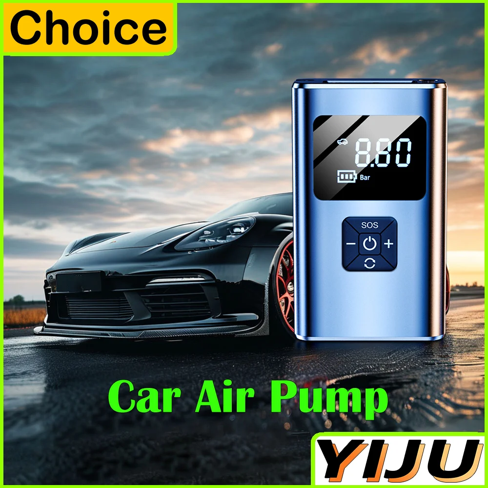 

Беспроводной портативный насос для накачивания шин, насос для накачивания шин, автомобильный насос для накачивания шин, велосипедный воздушный насос со светодиодным дисплеем, электрический накачиватель