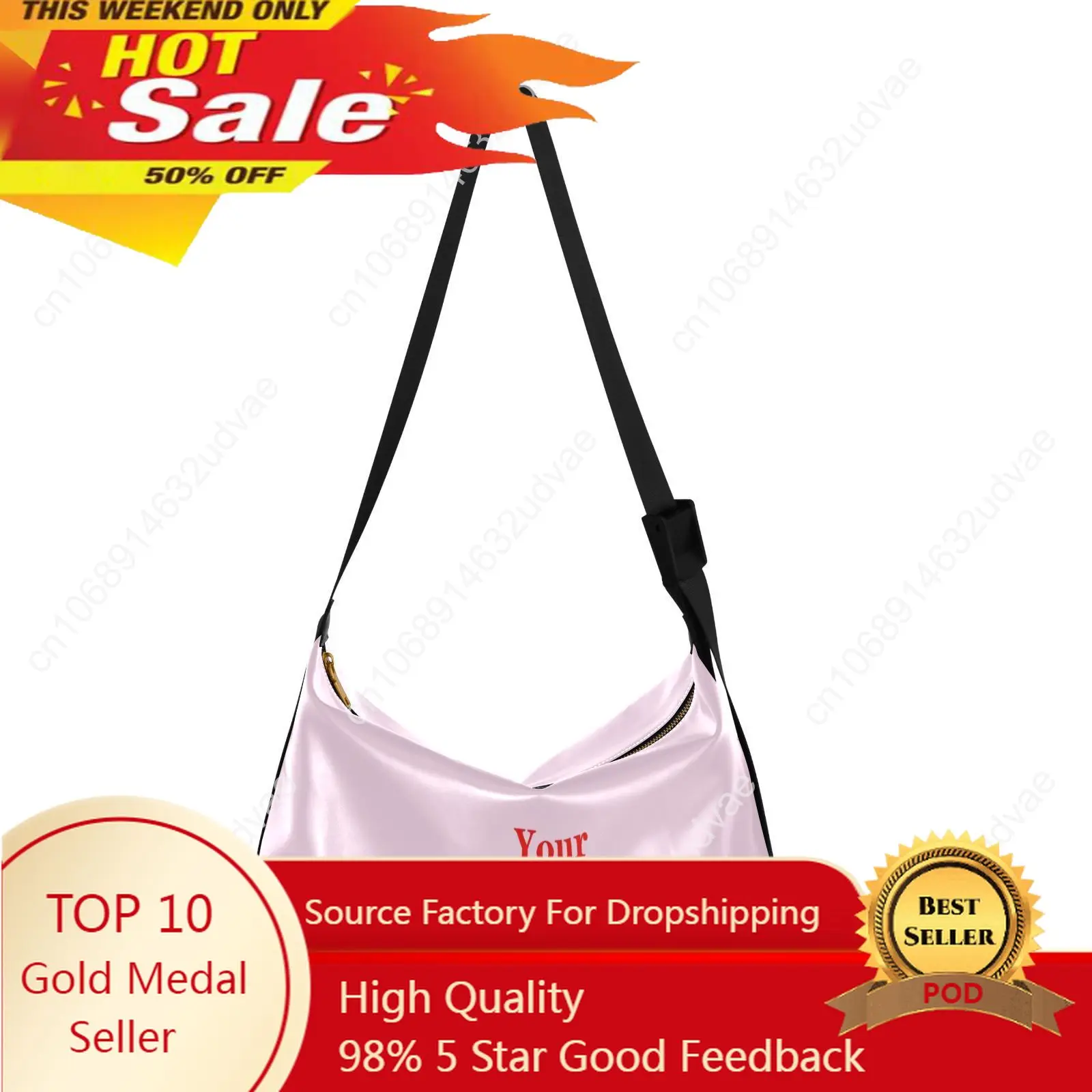 Women's Shoulder Bag Serviceable Pu Leather Large Female Commuter Crossbody Bag Custom Images Lady Casual Shopper Handle Bags