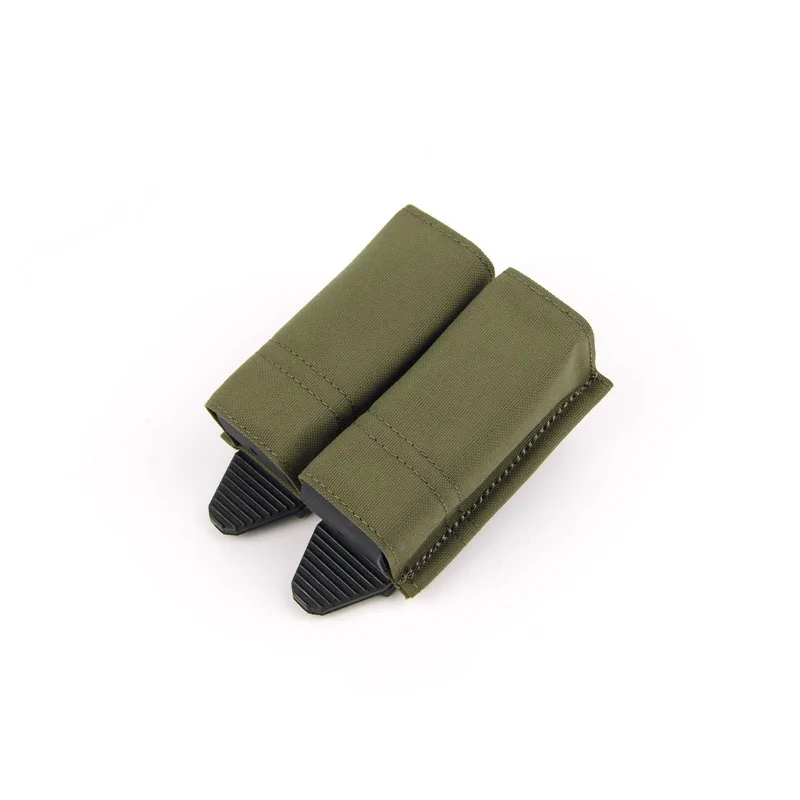 Tactical Raiders Kwi Wedge Insert 9mm Double Pistol Mag Pouch Ranger Green TR029