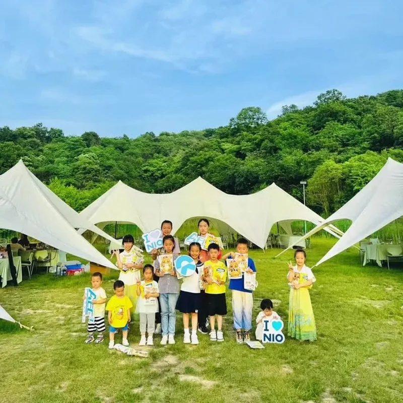 Outdoor camping Single Peak Wanzhong Mountain Genting Octopus Tent Sunshade Wind Resistance 20 * 8.6 * 4.5