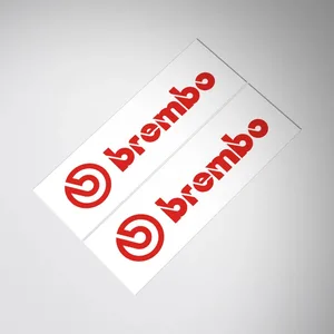 2 قطعة رسائل دراجة نارية ملصقات للماء DIY دراجة نارية الفرامل الفرجار التعديل التحديثي دائم الشارات الفينيل دراجة نارية الديكور اكسسوارات أفضل 10 مبيعات ملصقات Stihl - رقم 5