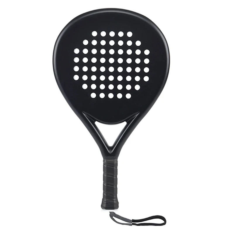 Hart Koolstofvezel Plaat Tennisracket Zwart Strand Tennisracket Strand Tennisracket Gepersonaliseerde Ontwerp Outdoor Sport Racket