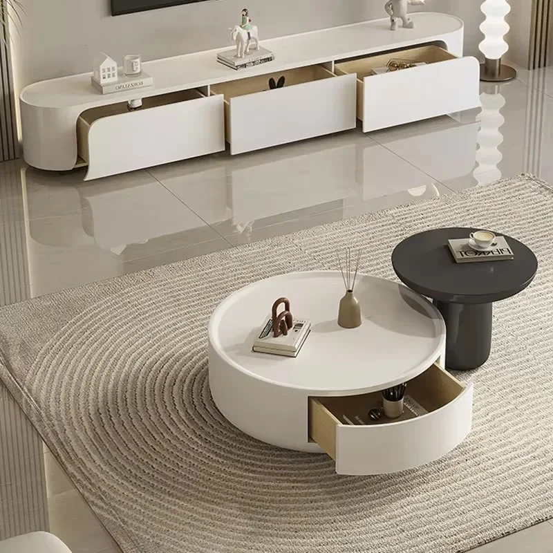 

Round Modern Luxury Coffee Tables Living Room Unique Nordic Coffee Tables Minimalist Mesa Auxiliar Salon Living Room Furniture