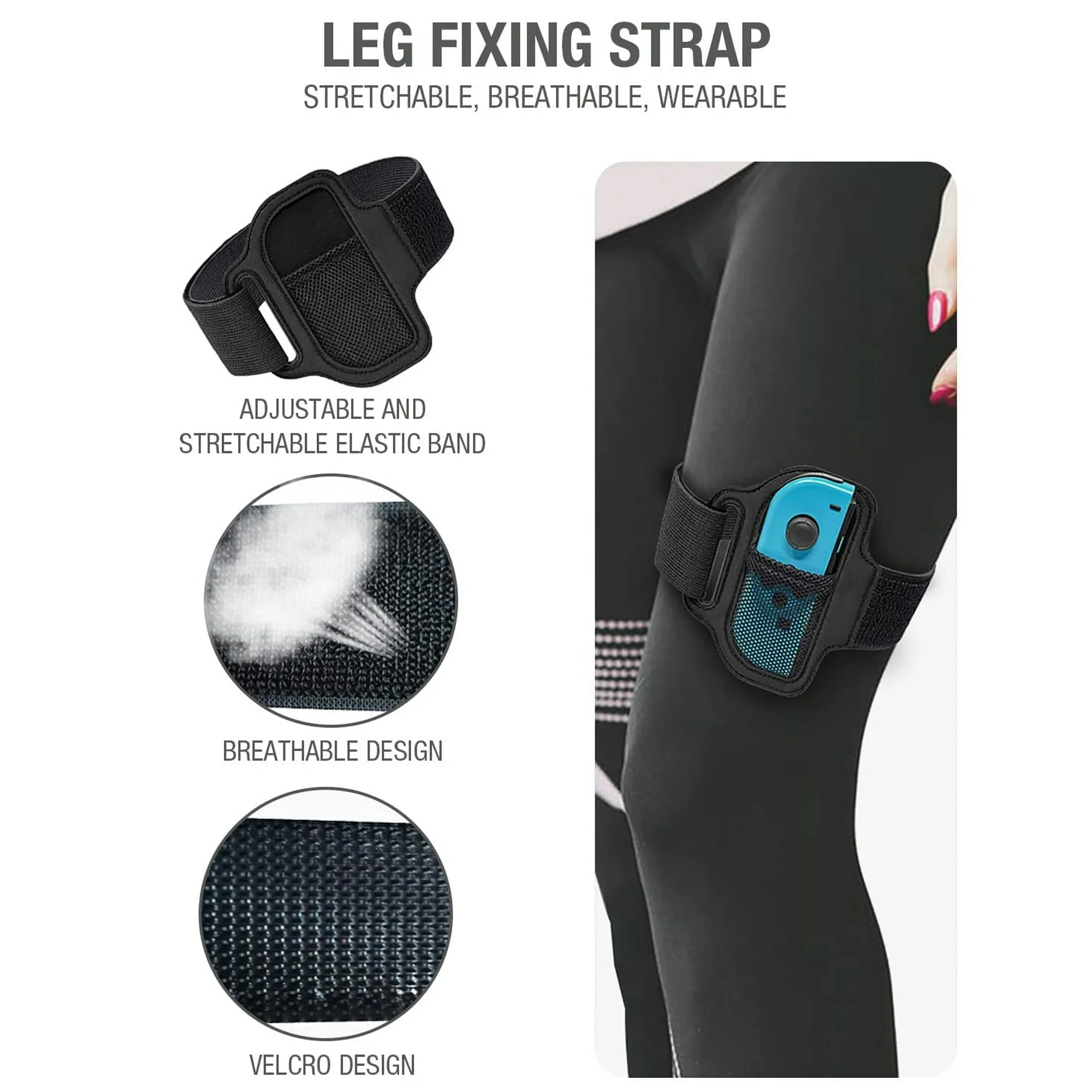 Correia de perna para Nintendo Switch Ring Fit Adventure e Switch Sports