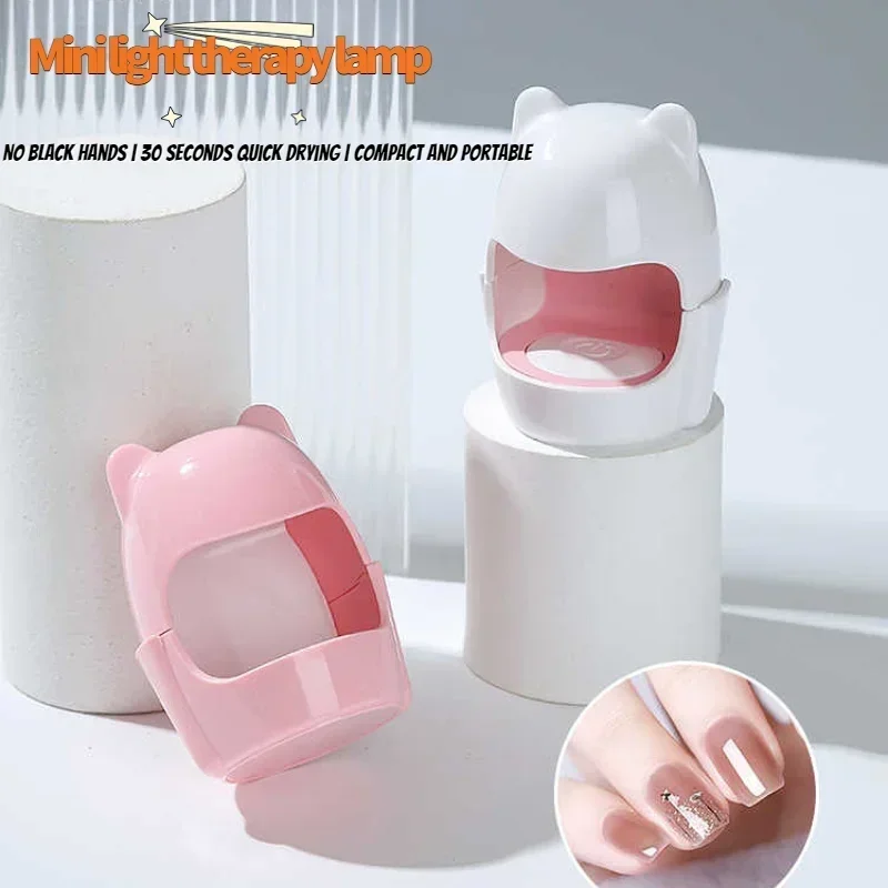 Kleine draagbare huishoudelijke nagellaklijm baklampdroger, sneldrogend, geen zwarte handen, mini-nagellamp