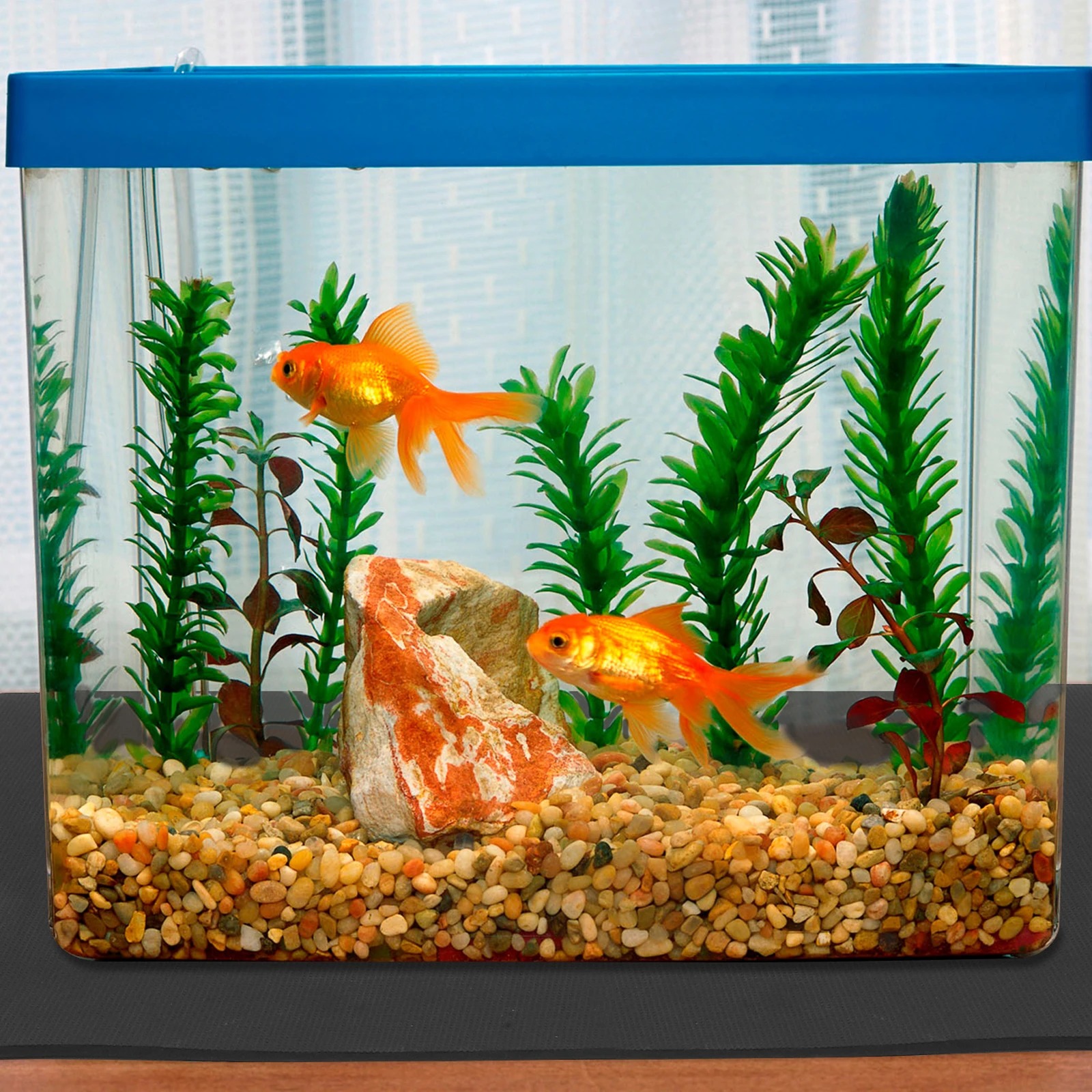 

Fish 50X30Cm Aquarium Pad Thickened Non-Slip Anti-Vibration Noise Reduction Stability Cushion Protection Mat For Under Tank