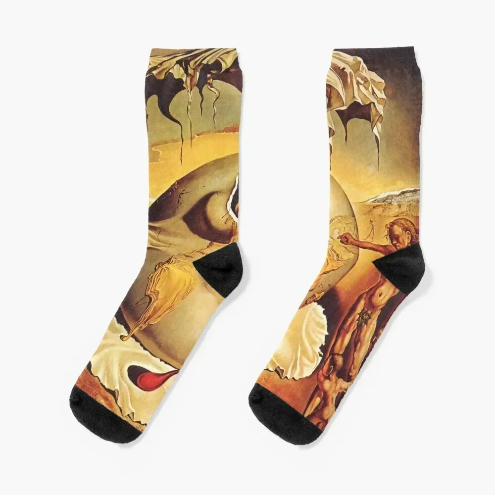 

Geopoliticus Child Watching the Birth of the New Man Socks Soccer japanese fashion christmas stocking Men's Socks Women's