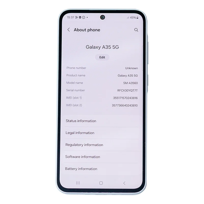 Imagem -03 - Smartphone Samsung Galaxy A35 5g 128gb 256gb Exynos 1380 Android 14 os 6.6in 120hz Display Super Amoled 5000mah Bateria 2024 Novo