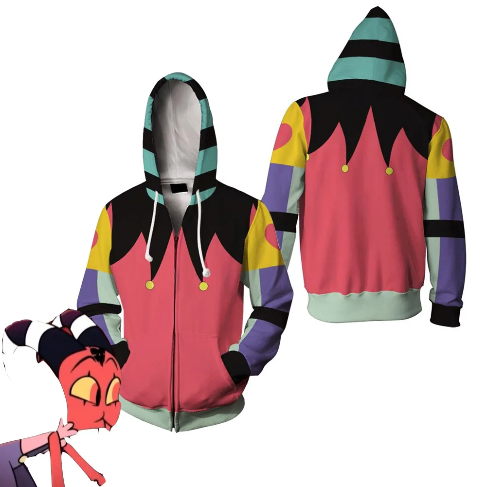 الرجال والنساء هيلوفا بوس تأثيري هوديي ، فيزارولي هوديي ، 3D المطبوعة مقنعين البلوز ، عارضة الشارع الشهير ، سحاب يصل سترة ، معطف