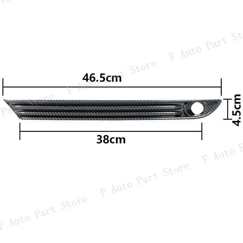 2PCS For Mazda CX5 CX-5 2017 2018 2019 2020 2021 Carbon Fiber Front Bumper Fog Light Lamp Trim Sticker Frame Cover Grille Cap