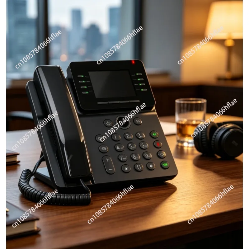 Newly Designed V64 Business IP Phone, Support 12 SIP Lines