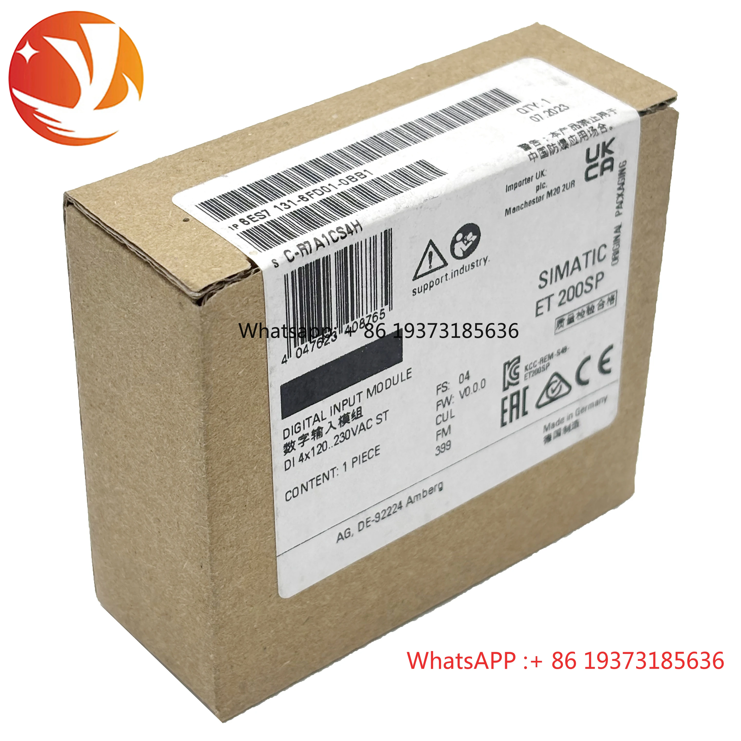 

Gold Seller 6ES7131-6FD01-0BB1 ET 200SP Digital Input Module PLC Controller New Original Warehouse Stock