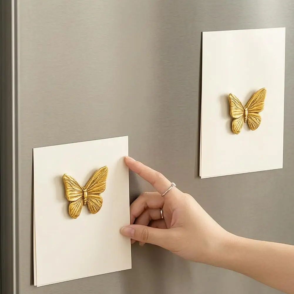 Decorative Refrigerator Magnet 3d Butterfly Refrigerator Magnet Resin Decorative Fridge Magnet Colorful Butterfly for Whiteboard