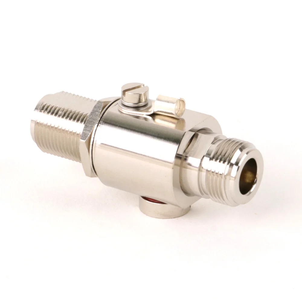 6G N Male Female to N Female RF Coaxial Lightning Arrestor Surge Protector Gas Discharge Protection for HAM CB Radio WLAN WIFI