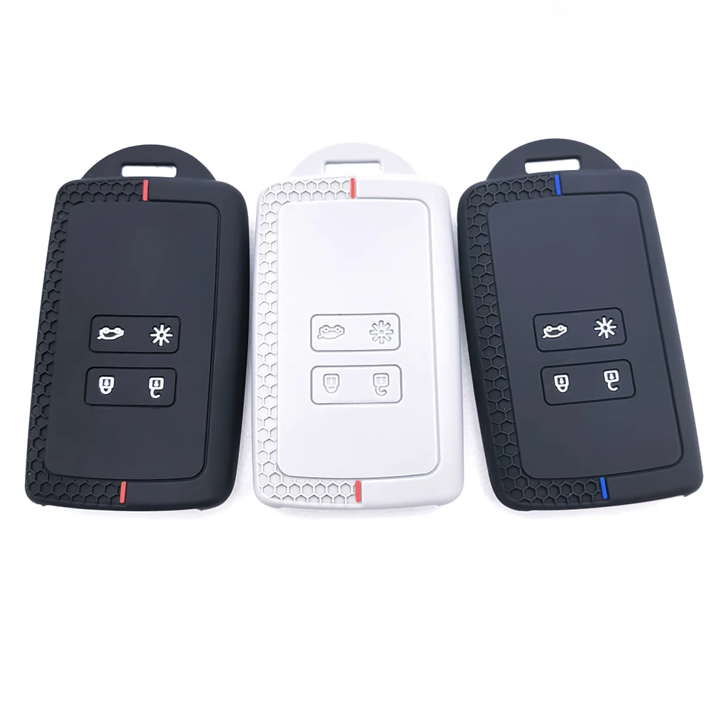 نمط جديد سيليكون بطاقة السيارة مفتاح القضية غطاء فوب لرينو اسبيس 5 كادجار كوليوس كابتور ميجان 4 تاليسمان أركانا داسيا سانديرو #5