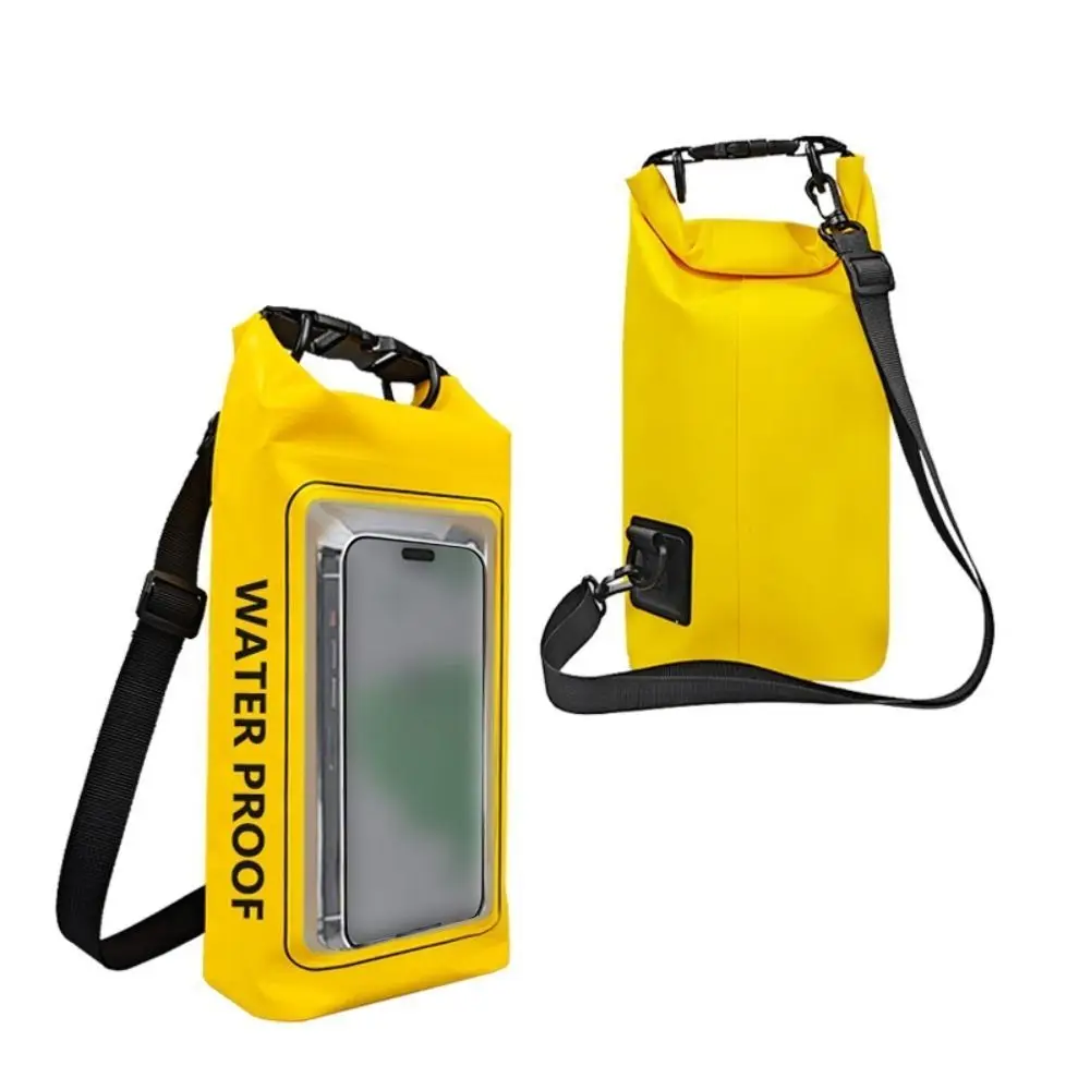 

2L New PVC Clip Swimming Waterproof Bag Mesh Material Sports Messenger Bag 2-In-1 Outdoor Cell Phone Bag