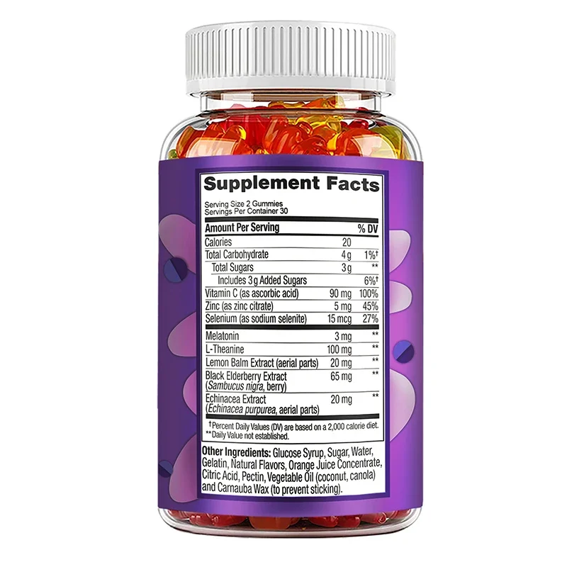 Sleep Gummies - Aid Sleep, Relieve Stress, Promote Rapid Sleep, and Enhance Sleep Quality - with Melatonin, L-Theanine