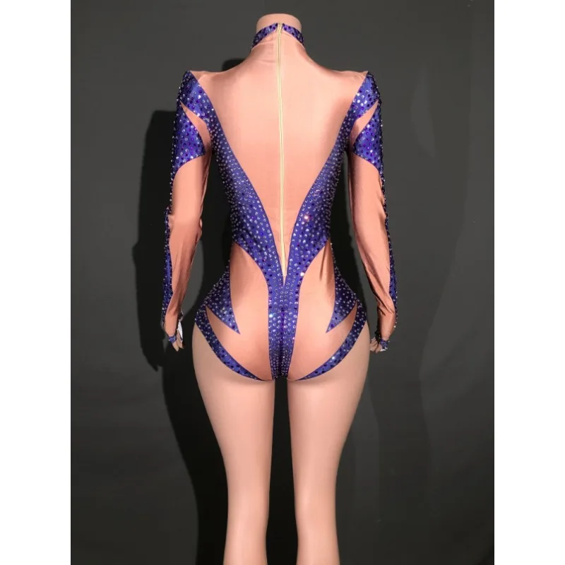 Onesie Bar Glanzend Sexy Zanger Kostuum Dansen Kostuum Avondjurken Luksusowe Prestaties Outfits Vestidos Festas E Eventos