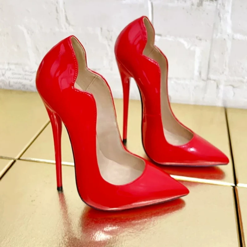 New 16CM Thin Heel Super High Heel Pointed Toe Women's Single Shoes Stiletto Pumps