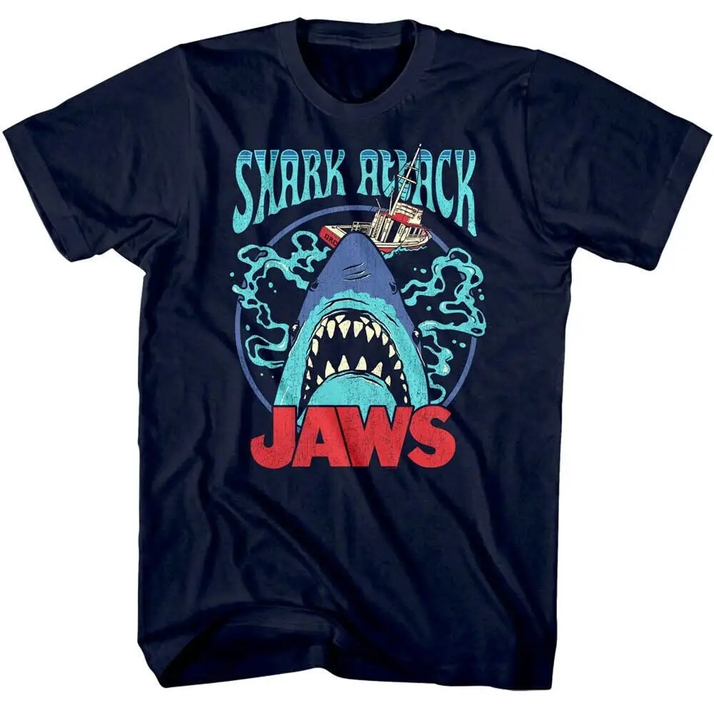 Jaws Men's T Shirt Orca Boat Movie Poster