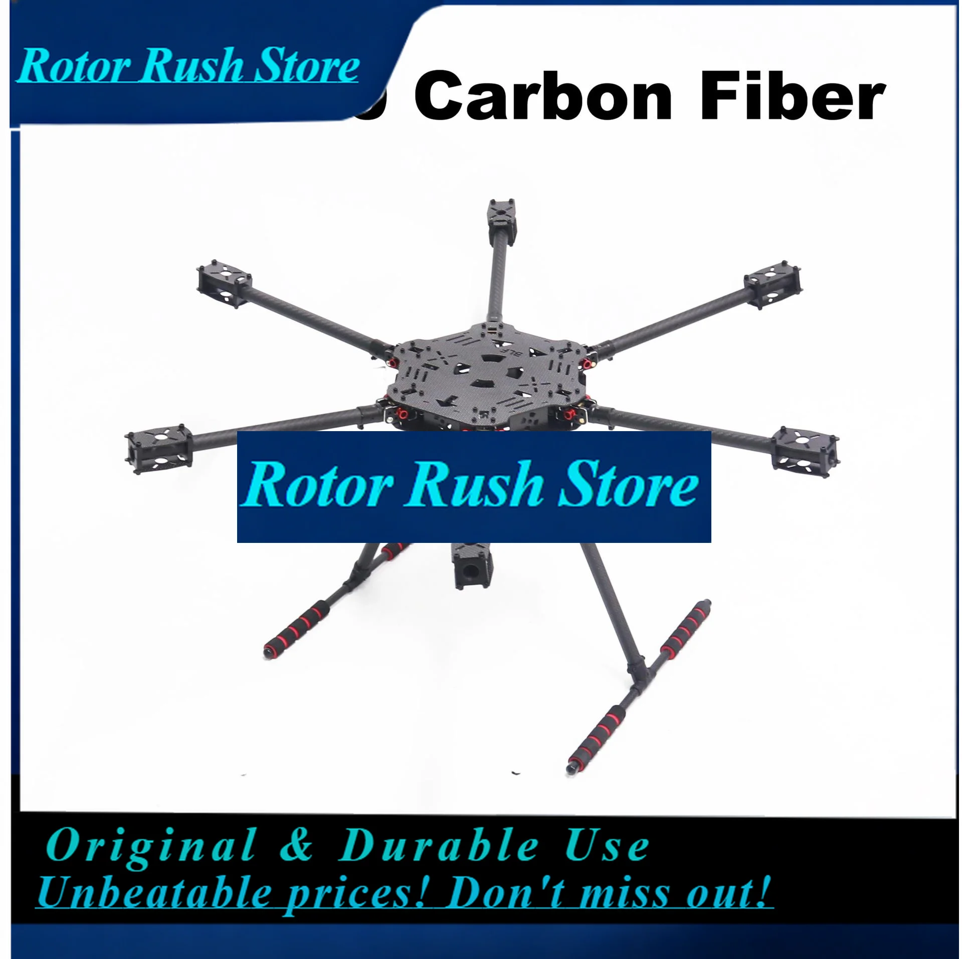 RoRuSB-CUBE FPV F680 Full Carbon Fiber ZD 680 Hexa-Rotor Frame Foldable Arm Hexacopter Frame Kit With Unflodable Landing Gear Fo
