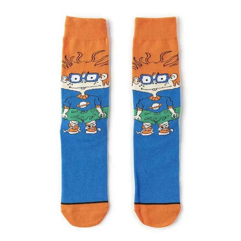 Cartoon Socks The Rugrats Movie Stockings Anime Breathable Anti-odor Sweat-absorbent Cotton Socks Hip-hop Style Children's Gift