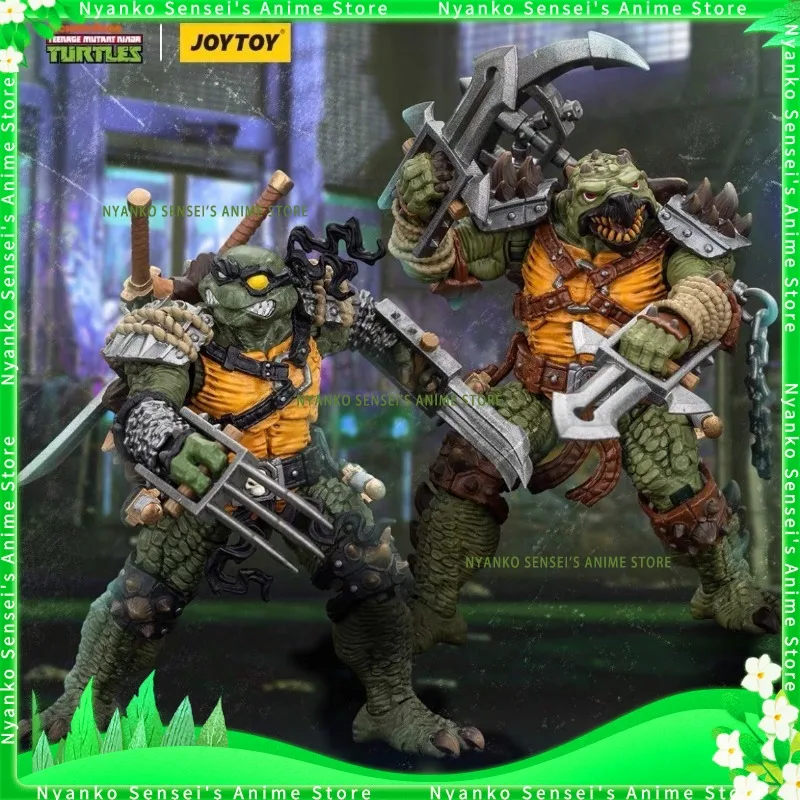 

In Stock JOYTOY Teenage Mutant Ninja Turtles Rahzar & Tokka 1/ 18 Fully Articulated Action Figure Model Toy Collectible
